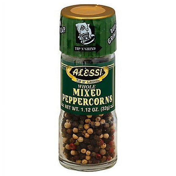 Alessi Tip N' Grind Whole Mixed Peppercorns - 1.12 oz (Packaging May Vary)