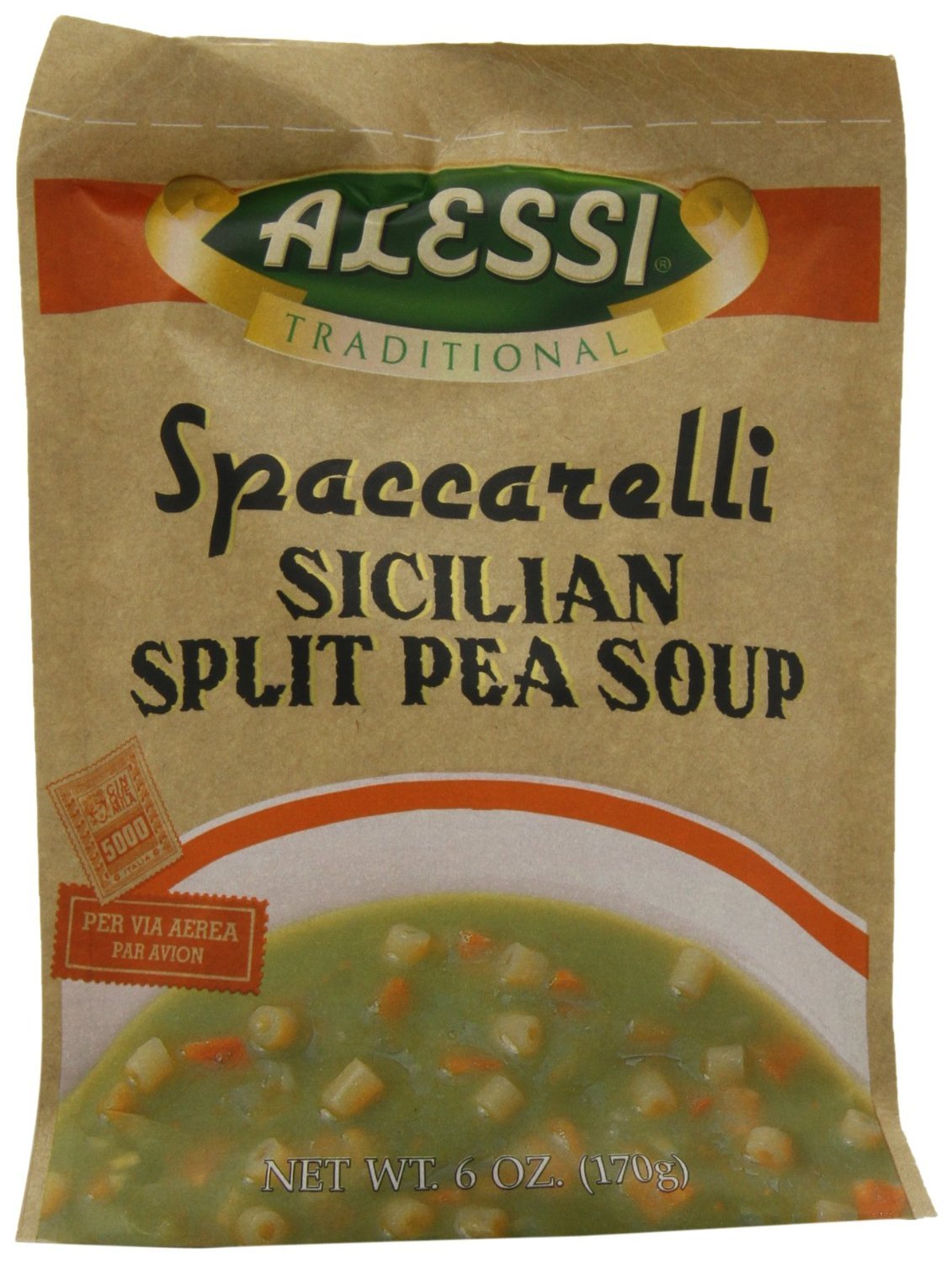 Alessi Traditional Spaccarelli Sicilian Split Pea Soup 6.0z(pack of 2)