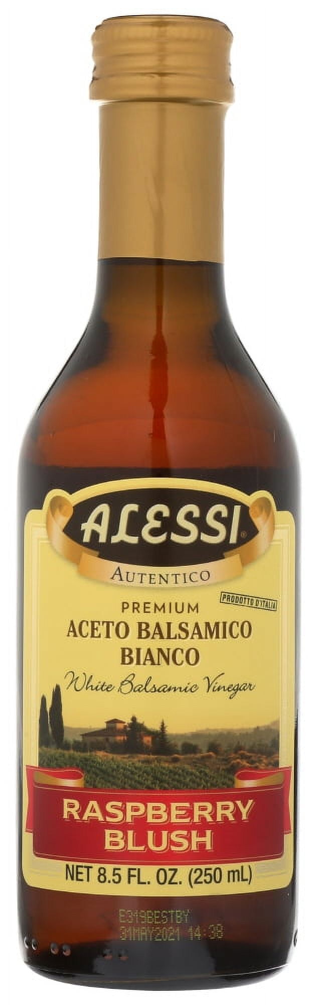 Alessi Premium White Balsamic Raspberry Blush Vinegar, 8.5 fl. oz.