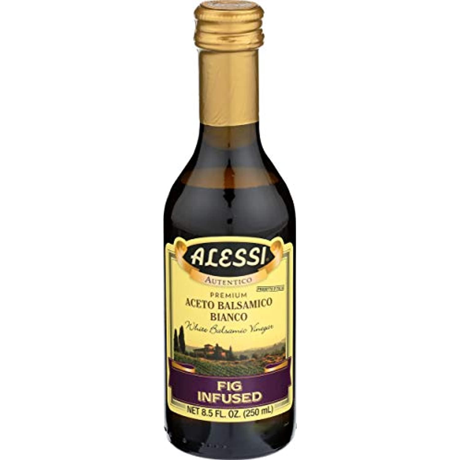 Alessi White Balsamic Fig Infused Vinegar, 8.5 Ounce