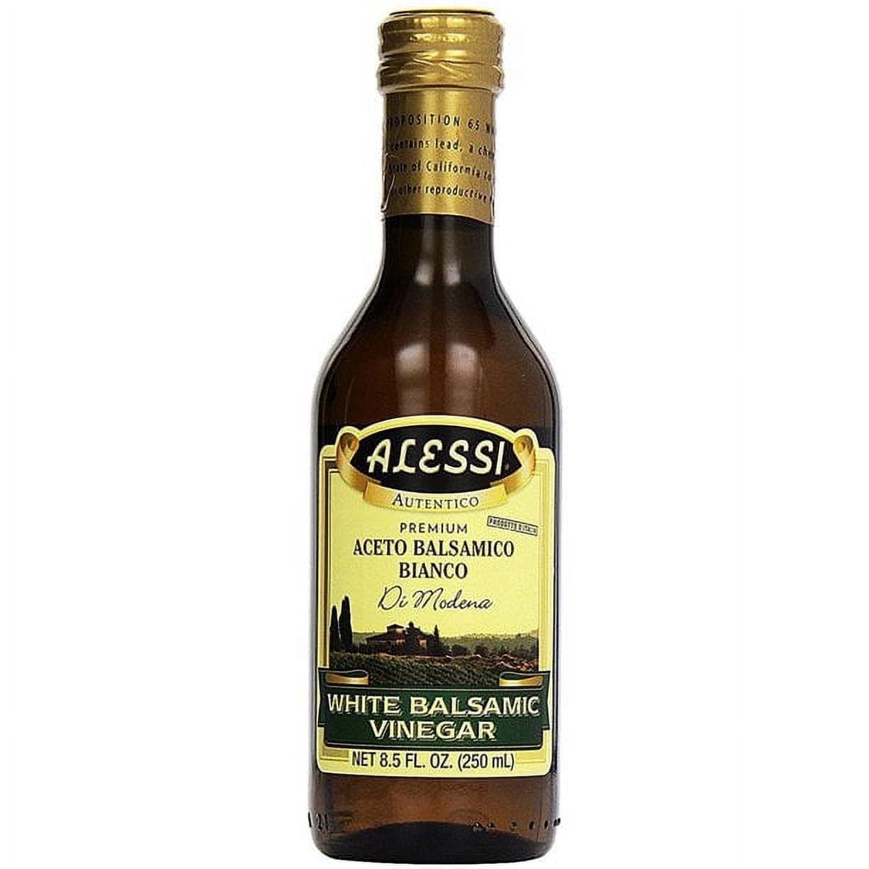 Alessi White Balsamic Vinegar Unflavored -- 8.5 fl oz Pack of 2