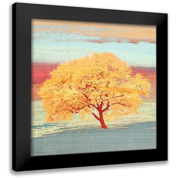 Alessio, Aprile 15x15 Black Modern Framed Museum Art Print Titled - Treescape 2 (detail)