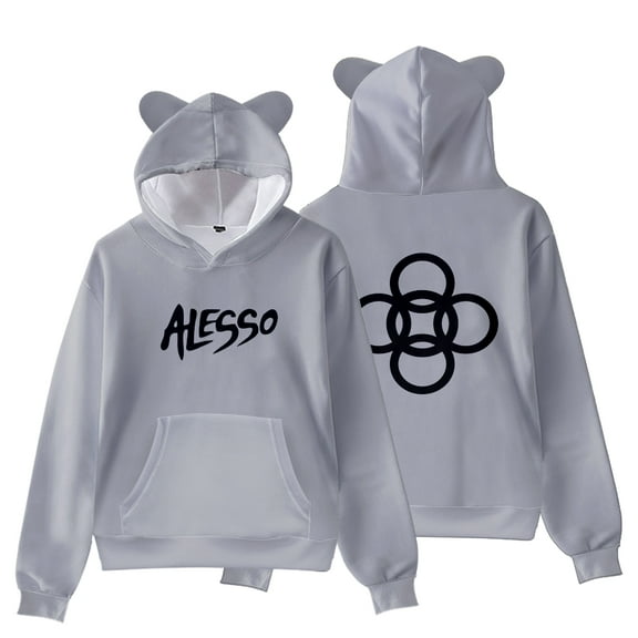 Alesso Cat Ear Hoodie Women Long Sleeve Fashion Sweatshirt Pullover Clothes