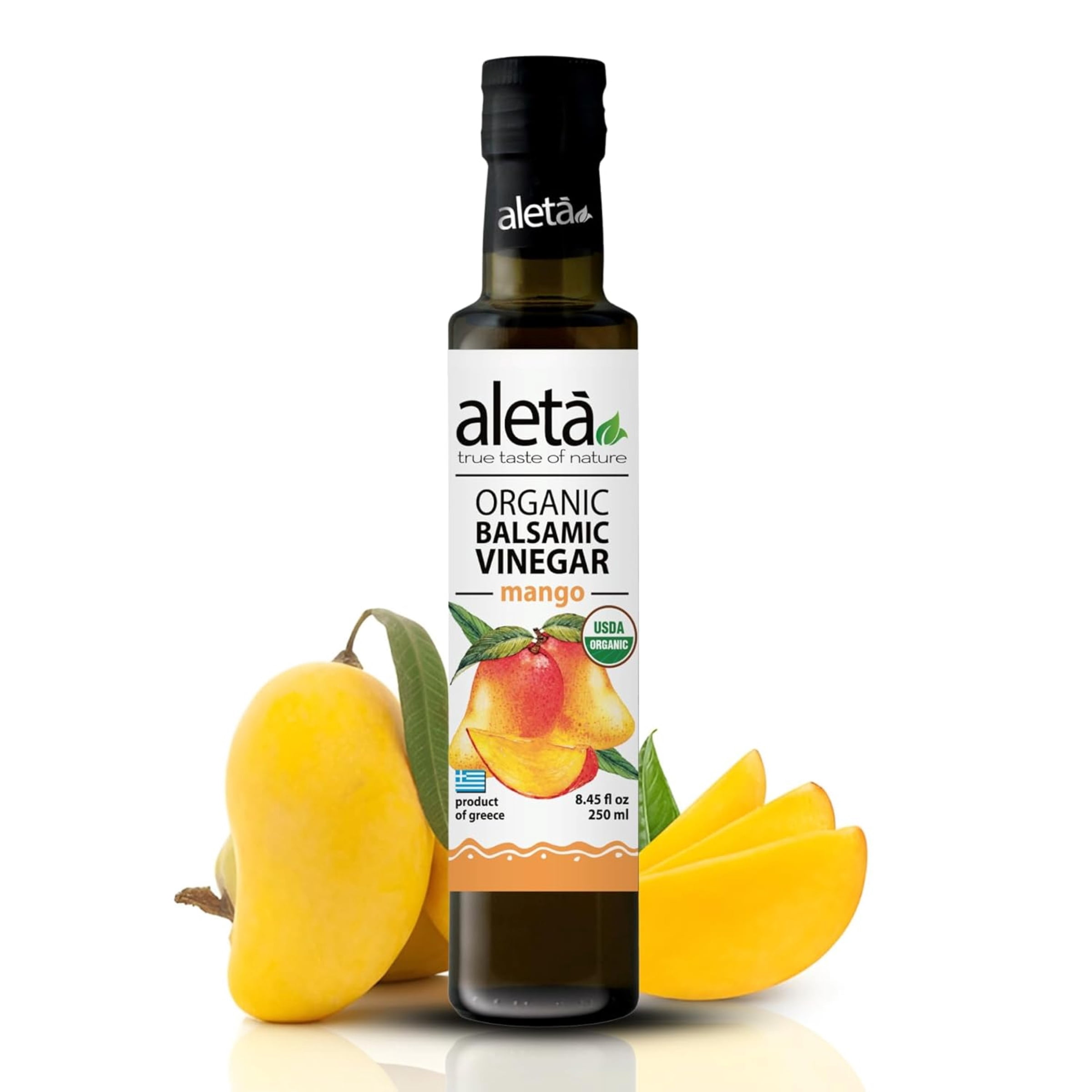 Aleta Farms Organic Mango Balsamic Vinegar, aged, 8.45 fl oz
