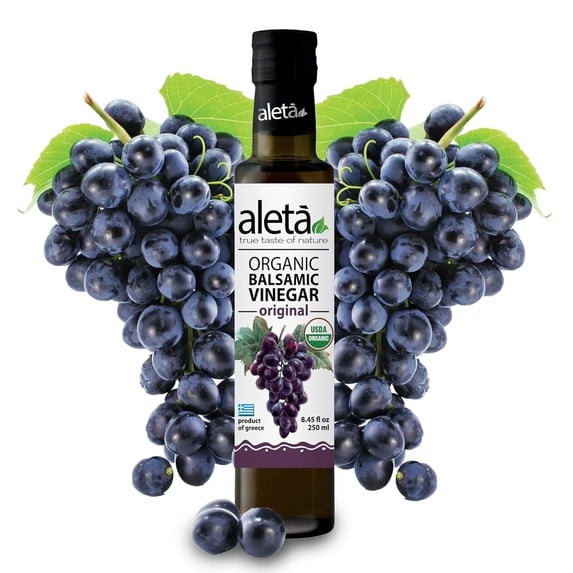 Aleta Farms Organic Original Plain Balsamic Vinegar, 8.45 fl oz