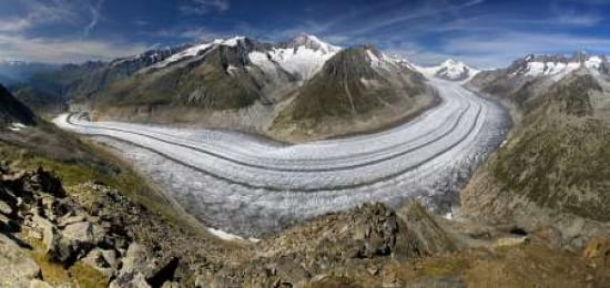 Aletschgletscher Canvas Art - Tomas Sereda (24 x 48)