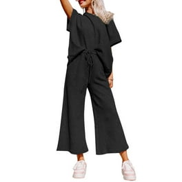 Cocktail Pants Suits for Women plus Size Women s Pure Color Linen Cotton Long Sleeve Shirt With Pocket Relaxed Fit Straight Leg Pants Two Piece Set Two Piece Women Suit Walmart