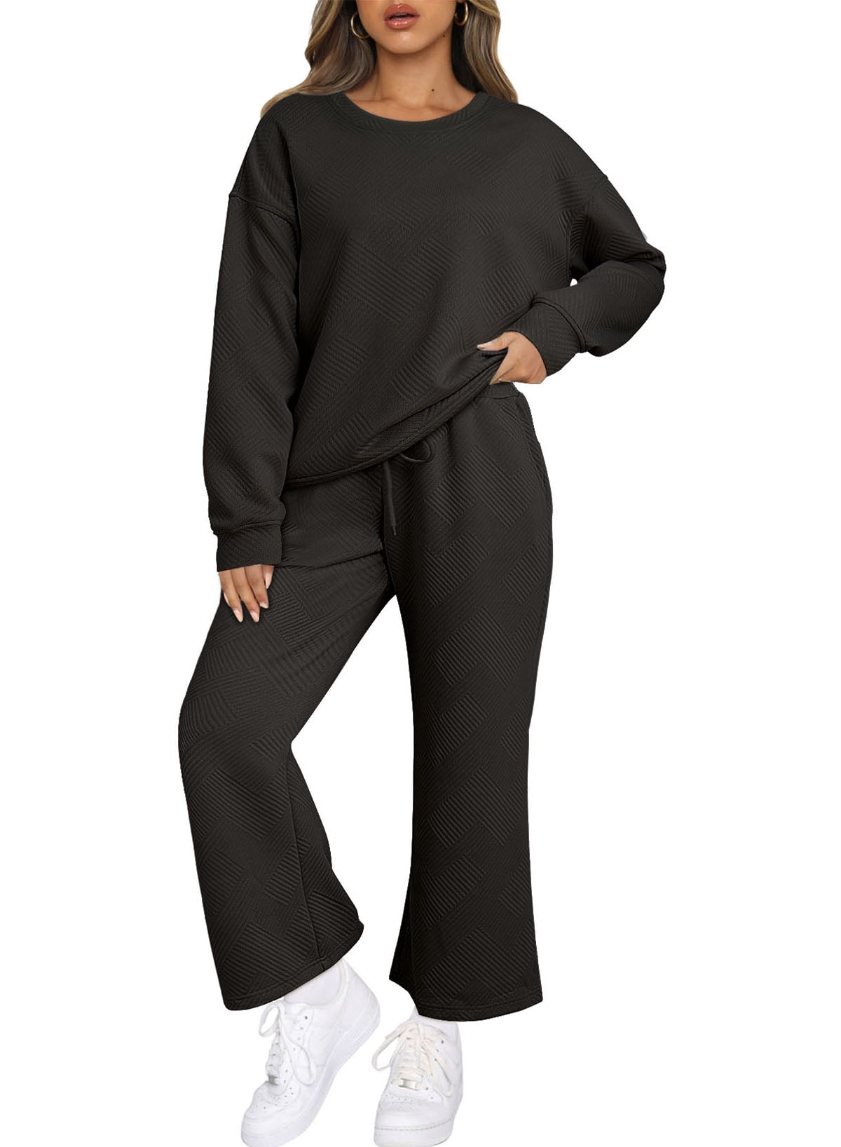 Aleumdr Women's 2 Piece Lounge Sets, Comfortable Fall Outfits