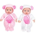 thumbnail image 1 of AlevRam 8 Inch Twin Baby Dolls,2 Pcs 8" Reborn Baby Doll with Plush Bodysuit Twin Baby Dolls for Girls 3+, 1 of 7