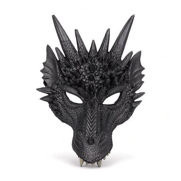 AlevRam Halloween Dragon Mask – PU Costume Mask for Teens & Adults