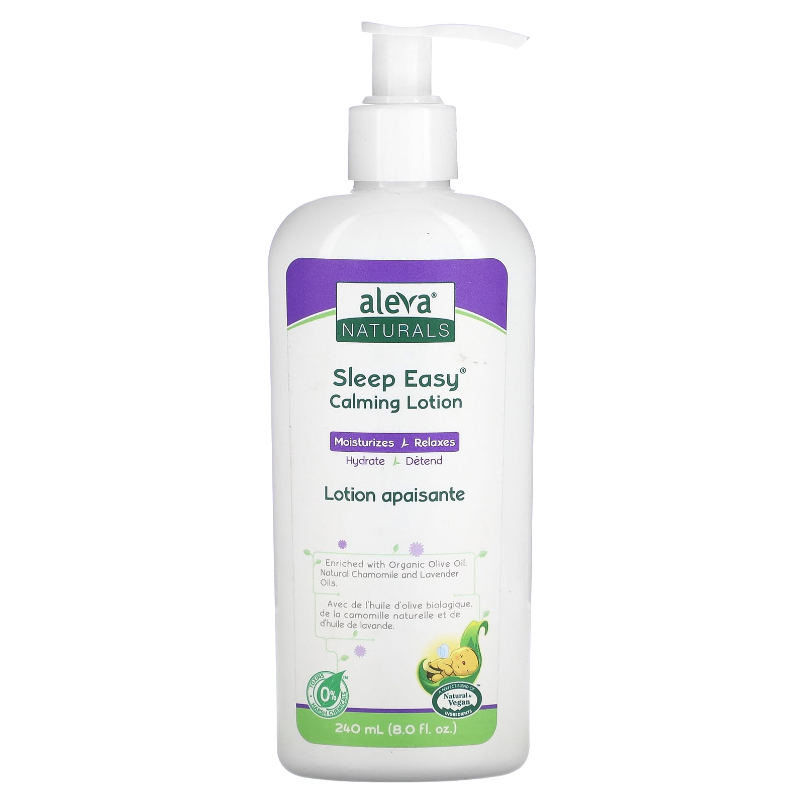 Aleva Naturals Sleep Easy Calming Lotion, 8 fl oz (240 ml)