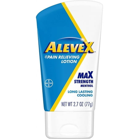 Aleve AleveX Pain Relieving Lotion, Powerful & Long Lasting for Targeted Joint & Muscle Pain Relief, 2.7oz Tube