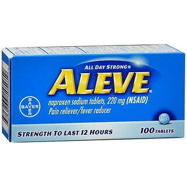 Aleve All Day Strong Naproxen Sodium Tablets, 220 mg, 90 count
