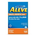 Aleve Back Muscle Pain Relief Naproxen Sodium Tablets, Pain Reliever