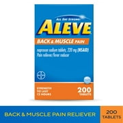 Aleve Back & Muscle Pain Reliever Naproxen Sodium Tablets, 200 Count