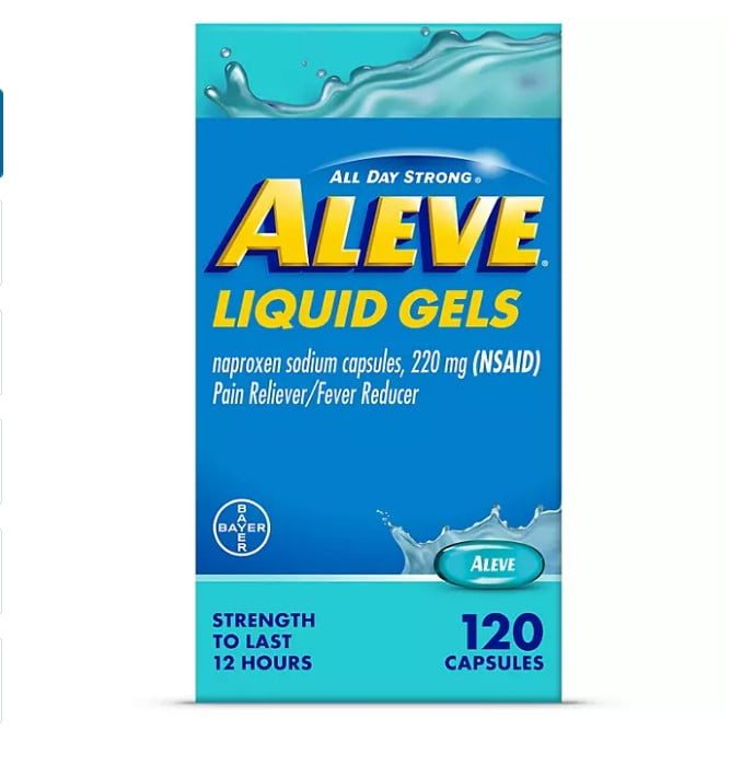 Aleve Liquid Gels Pain Reliever Naproxen Sodium Capsules (120 ct