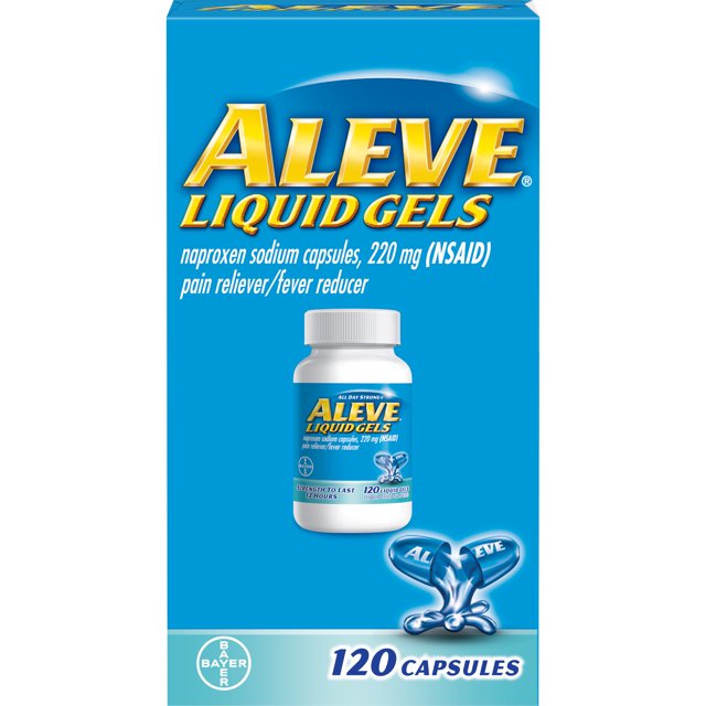 Aleve Liquid Gels with Naproxen Sodium Pain Reliever/Fever Reducer, 220