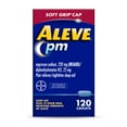 thumbnail image 1 of Aleve PM Soft Grip Arthritis Cap Pain Reliever & Nighttime Sleep Aid Caplets, 120 Count, 1 of 8