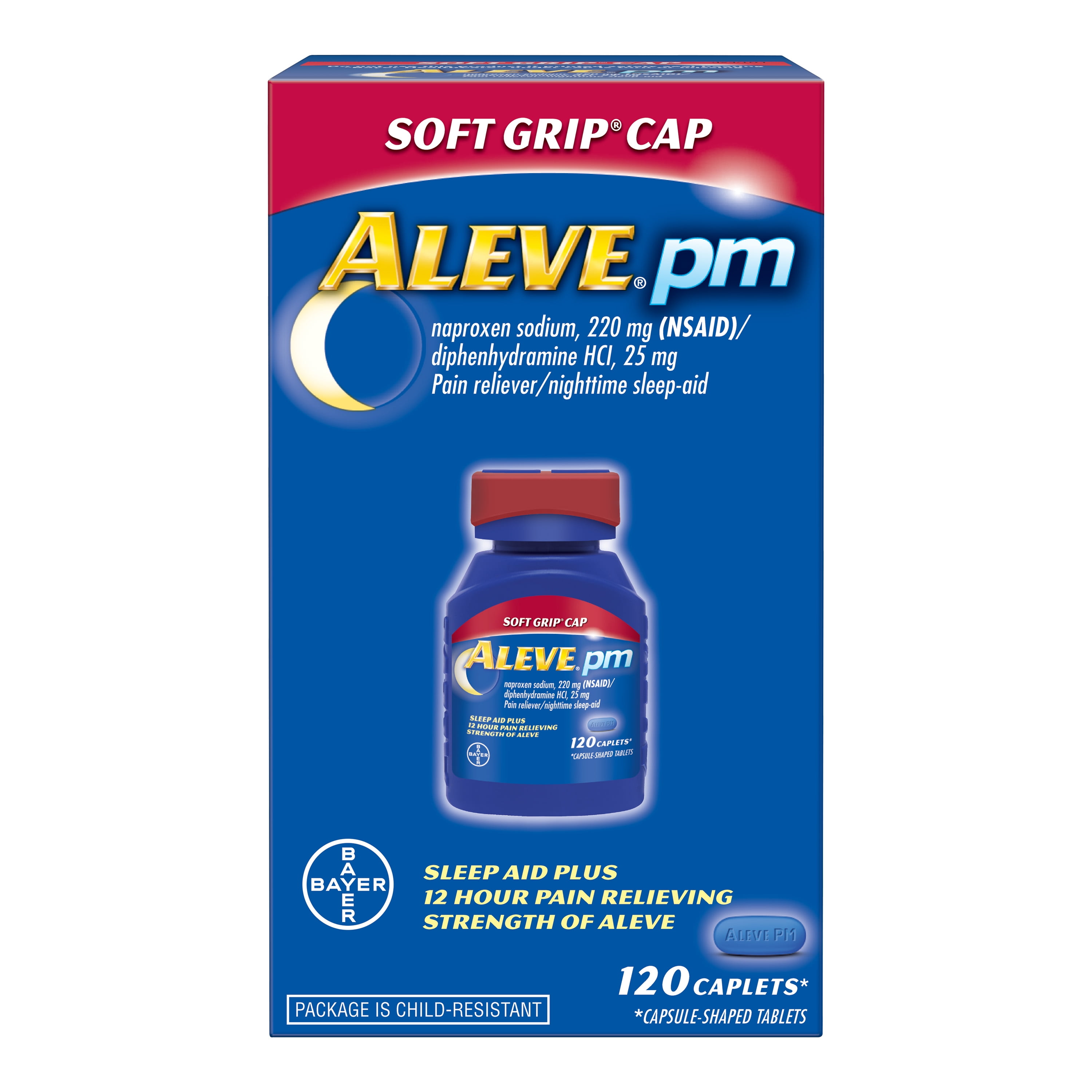 Powerful 12-Hour Pain Relief with Aleve® (naproxen sodium) Soft Grip®
