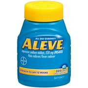 Aleve Pain Reliever Fever Reducer Caplet, 320 Ct