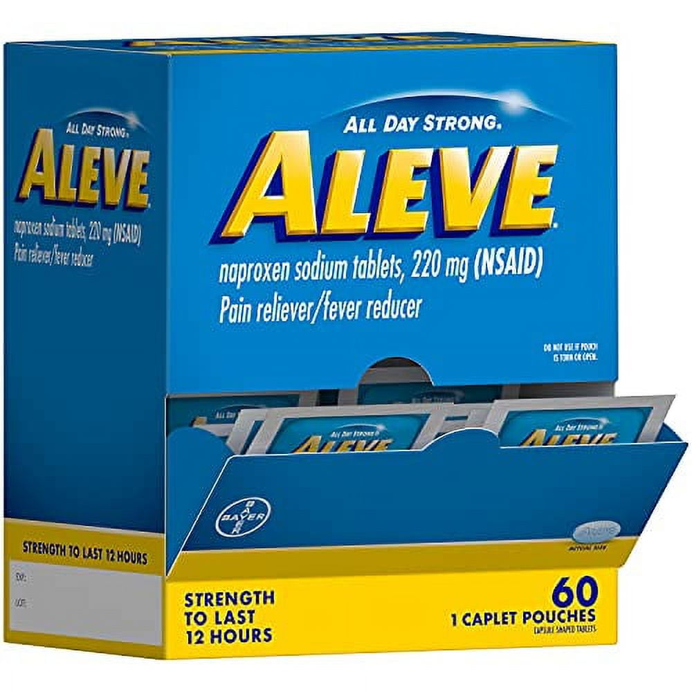 Aleve Pain Reliever & Fever Reducer Naproxen Sodium Caplets, Body Pain