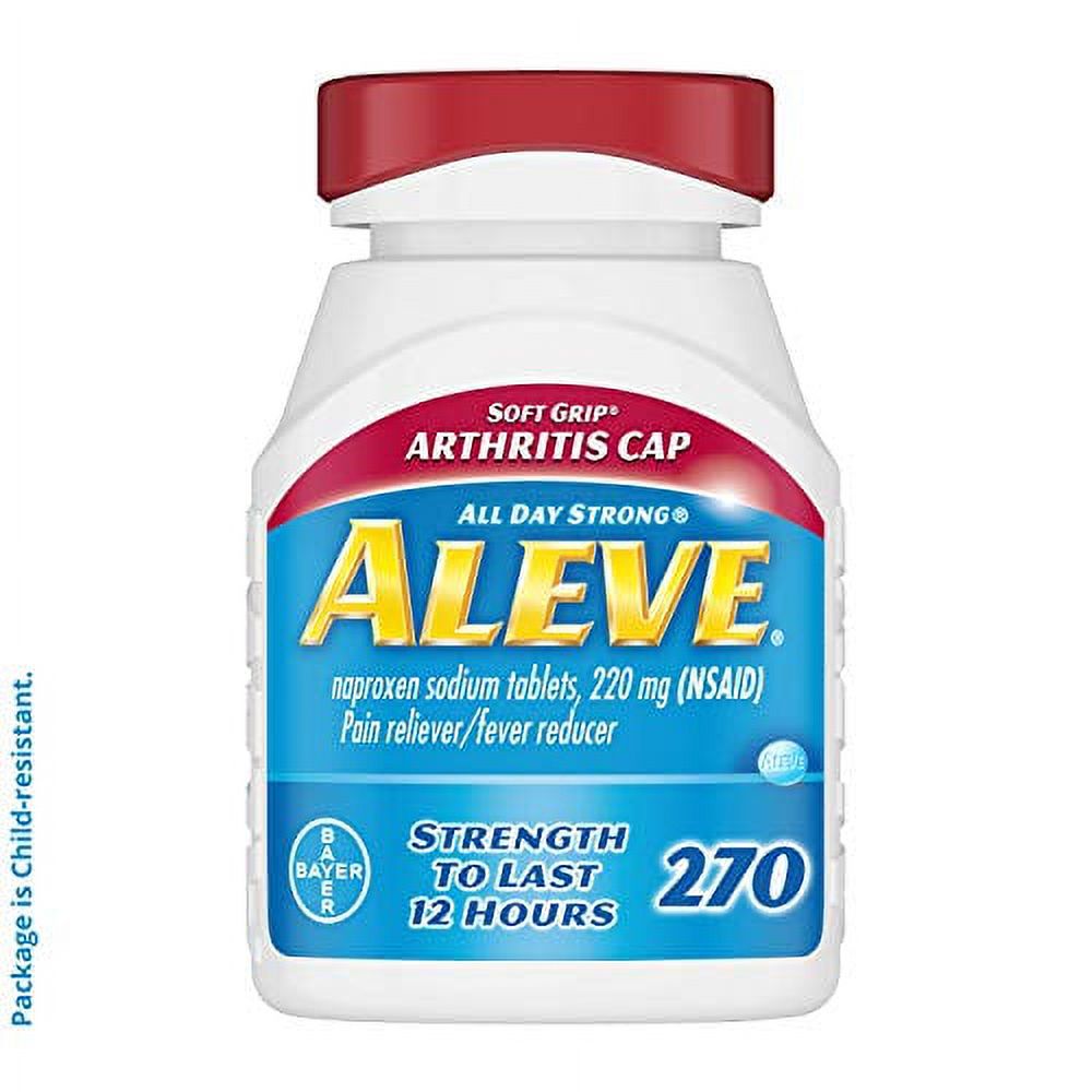 Aleve Soft Grip Arthritis Cap Tablets, Fast Acting All Day Pain Relief
