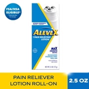 AleveX Pain Relieving Lotion with Rollerball Applicator Topical Pain Reliever, 2.5oz