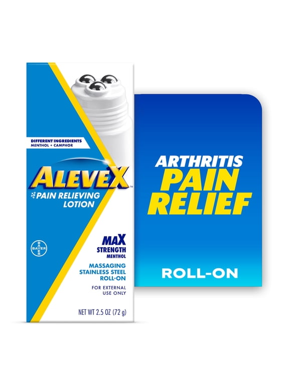X Pain Relieving Lotion with Rollerball Applicator Topical Pain Reliever, 2.5oz