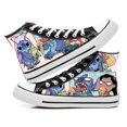 Alex 2025 Cute Stitch Cartoon Pattern HighTop Canvas Sneakers