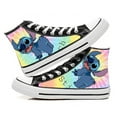 Alex 2025 Cute Stitch Cartoon Pattern HighTop Canvas Sneakers