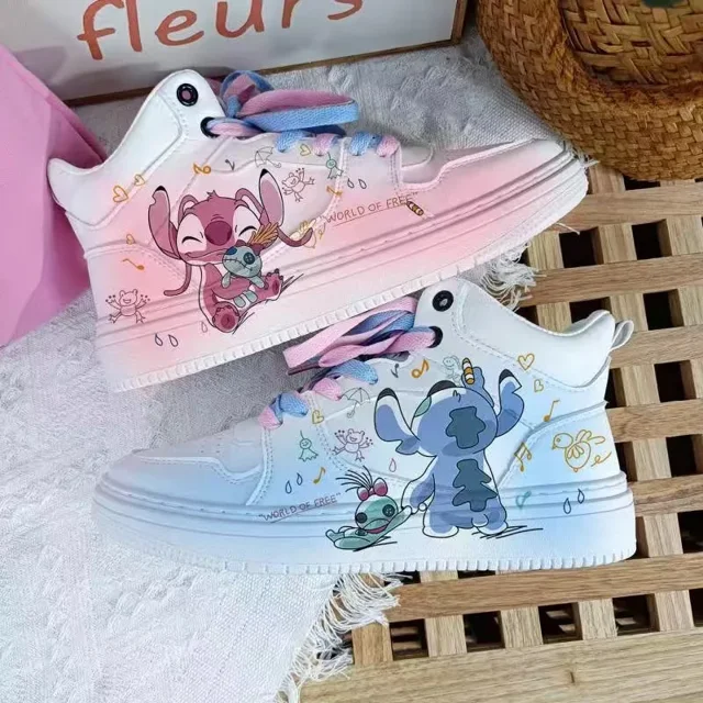 Alex 2025 Disney Stitch Girls Princess Shoes, Cute NonSlip Soft Bottom