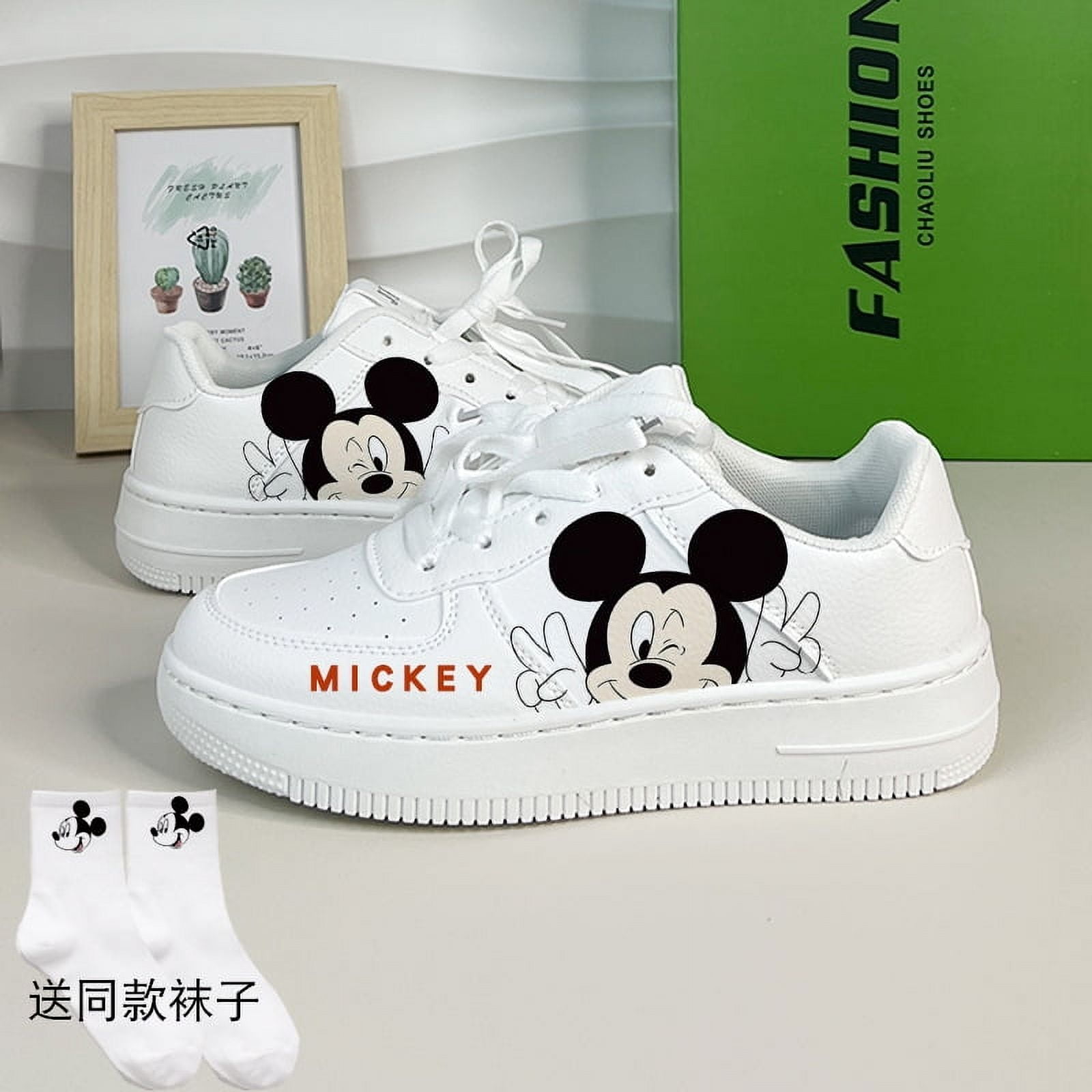 Alex 2025 Disney Stitch & Mickey Cartoon Casual Sneakers for Women