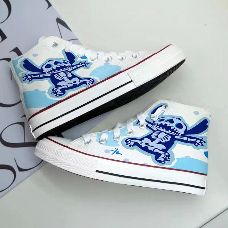 Alex 2025 Kawaii Disney Stitch Canvas Shoes Cartoon New Men's/women's