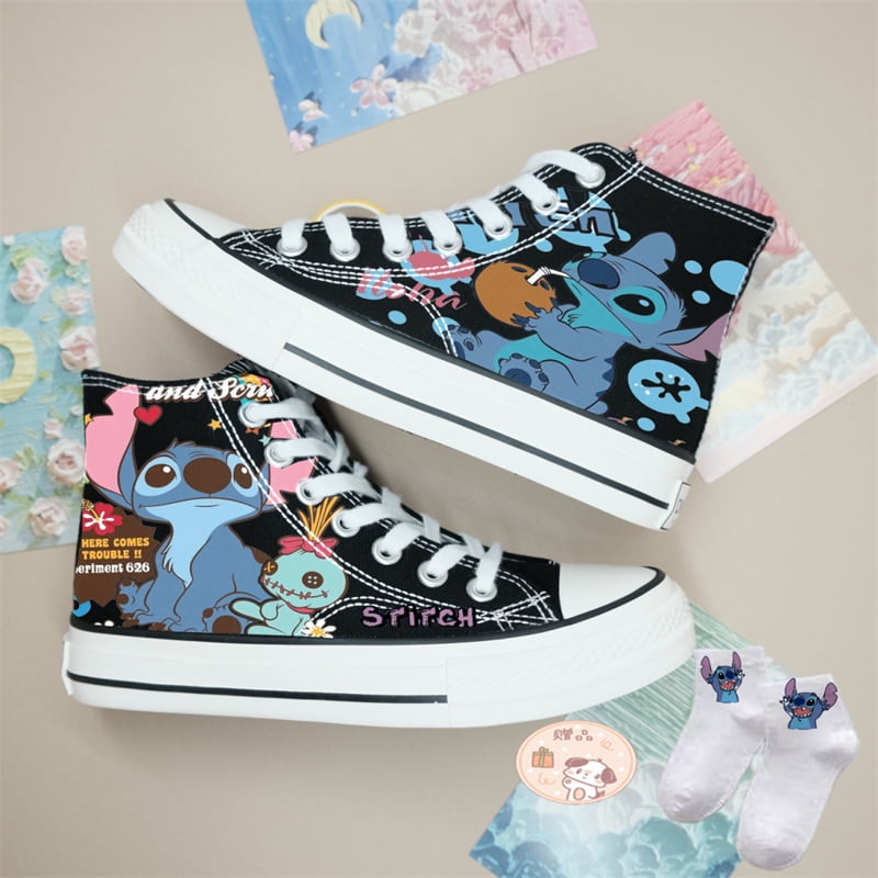 Alex 2025 Kawaii Disney Stitch Canvas Shoes Cartoon New Men's/women's