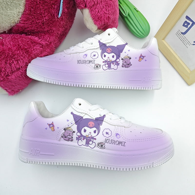 Alex 2025 Kawaii Kuromi Anime Sneakers, Cute White Board Shoes for