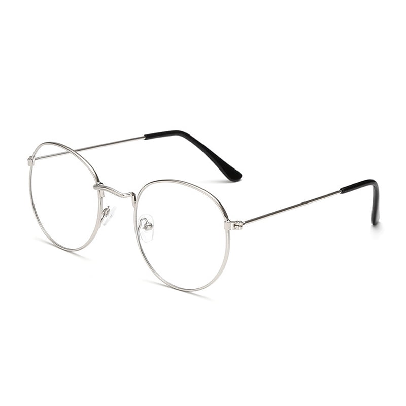 Alex 2025 Oval Metal Reading Glasses for Men and Women, Clear Lens