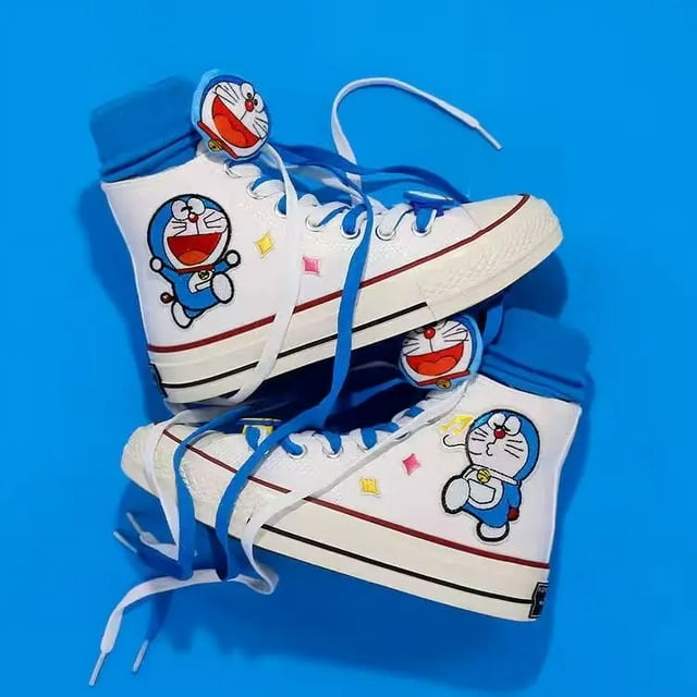 Alex 2025 Sanrio Anime Hello Kitty Print Canvas Shoes, HighTop Unisex