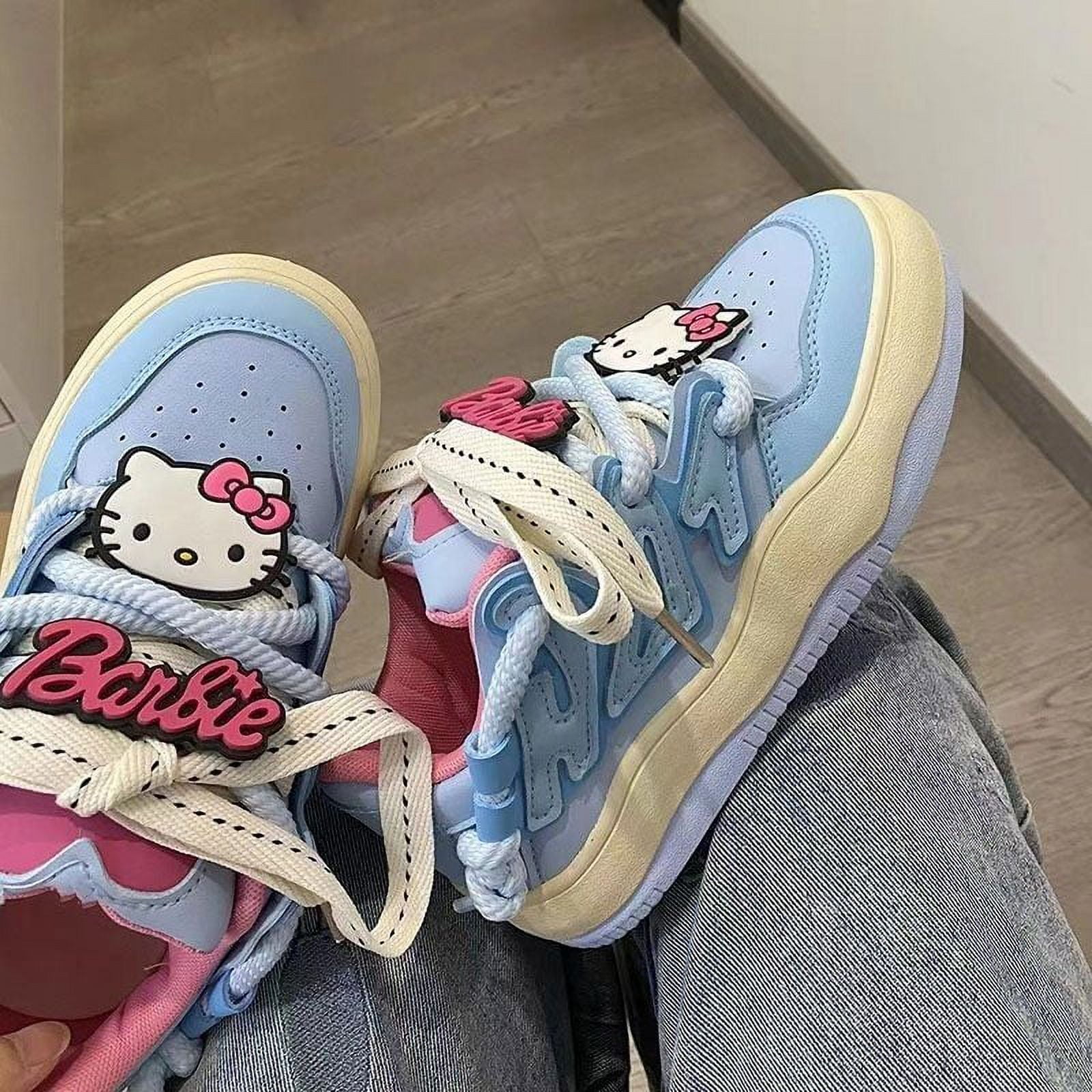 Alex 2025 Sanrio Hello Kitty Women's Kawaii OffWhite Platform Sneakers