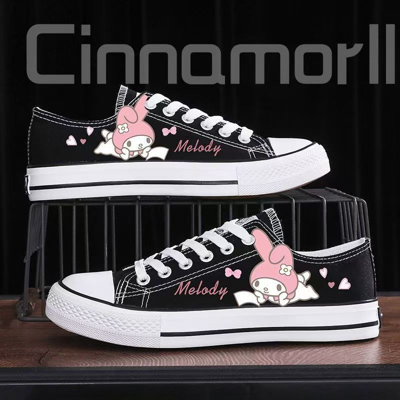 Alex 2025 Sanrio Melody & Kuromi Cartoon LowTop Canvas Sneakers, Cute