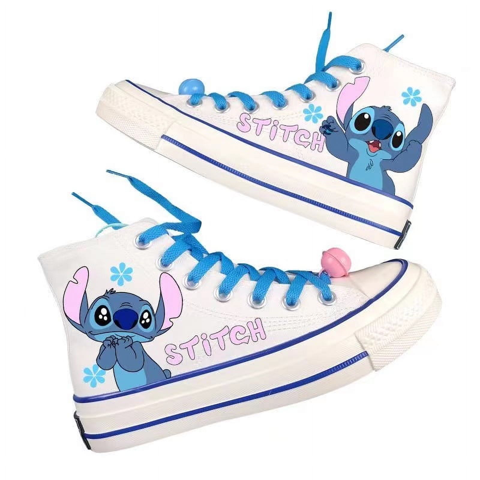 Alex 2025 Stitch and Angel HighTop Canvas Shoes, Real Pictures, High