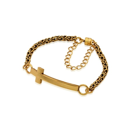 Alex And Ani Cross Magnetic Bracelet - Rafaelian Gold