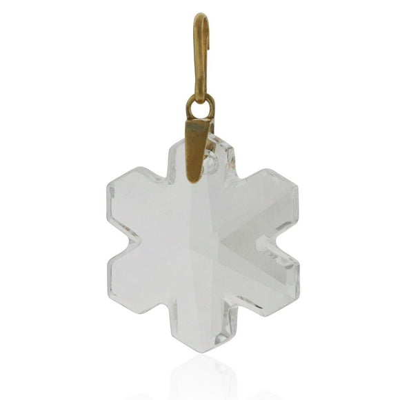 Alex And Ani Crystal Snowflake Necklace Charm with Swarovski Crystal - CS17CSF02G