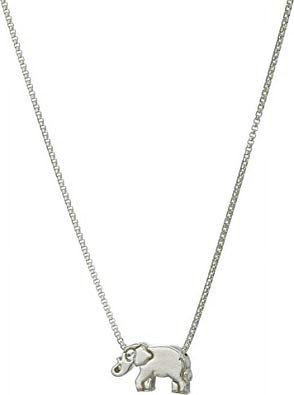 Alex And Ani Elephant 18 Adjustable Necklace Sterling Silver