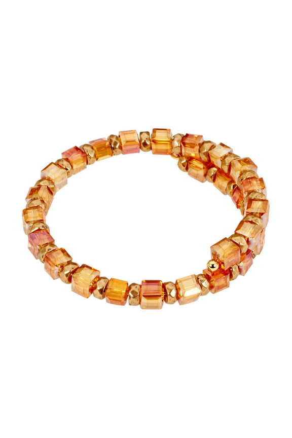 Golden Days Wish Rafaelian Gold Fnish Wrap Bracelet V16W49RG