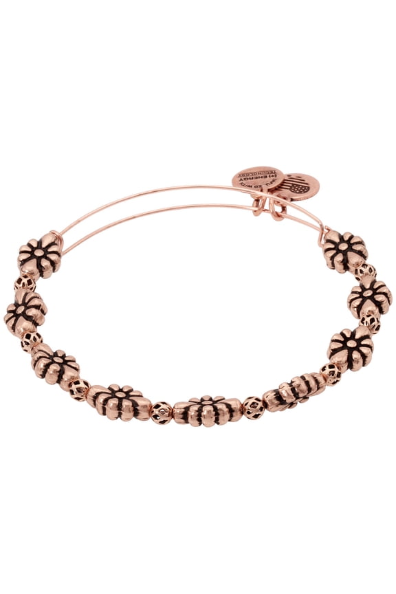 Rose Gold Blossom Flower Bangle Bracelet A18BLMRAR