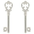 thumbnail image 1 of Alex And Ani Skeleton Key Post Stud Earrings Sterling Silver PC14SPE07S, 1 of 3