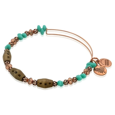 Alex And Ani Terra Milkweed Bangle - Rafaelian Antique Rose Gold
