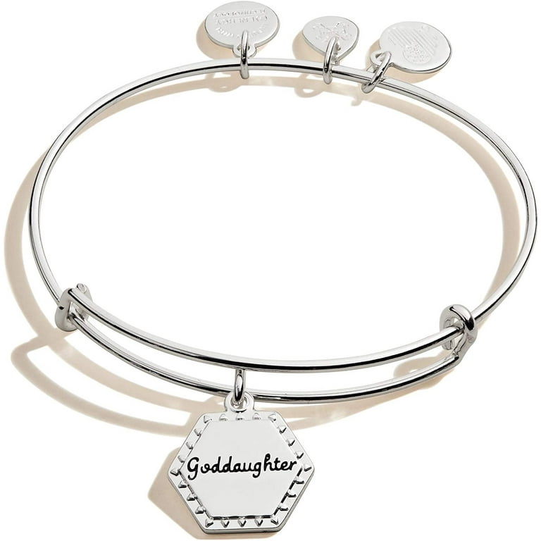 Alex and Ani Because I Love You Goddaughter Expandable Wire Bangle