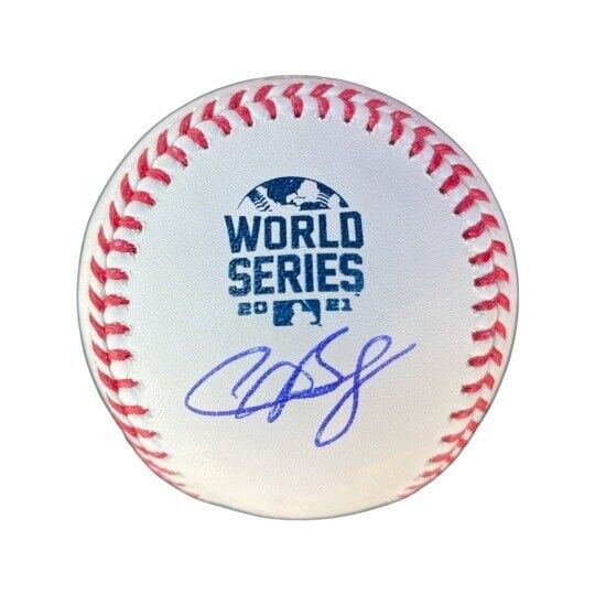 Alex Bregman Signed Autographed 2021 World Series OML Baseball Beckett