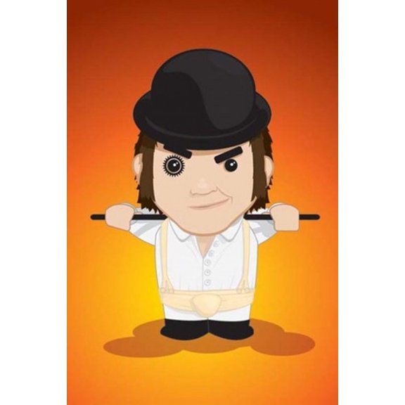 Alex Cartoon Clockwork Orange Poster (24 x 36)